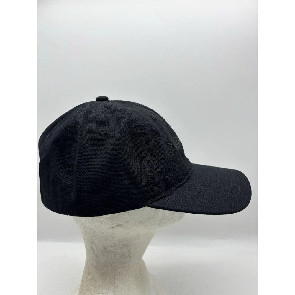 Taco Bell Embroidered Logo Strapback Hat Black Cotton Dad Cap Brass Buckle OSFA